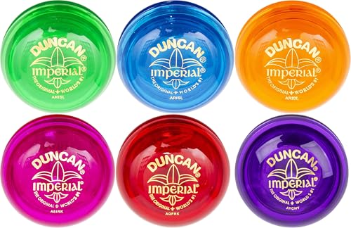 Duncan Imperial Yo-Yo Six Pack Gift Set - Includes One of Each Color (Green, Blue, Orange, Fuschia, Red, Purple)