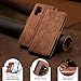 Jasonyu Flip Wallet Case for Samsung Galaxy Note 10 Plus,Leather Magnetic Folio Cover with Card Holder,Kickstand - TPU Shockproof Durable Protective Phone Case,Brown