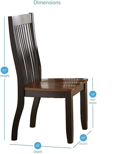 Miniatura 3 de Steve Silver Lawton - Silla de comedor (2 unidades), color negro