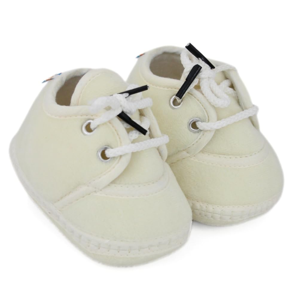 6 to 12 Month Baby Boys & Baby Girls Newborn Cotton White Lace Baby Booties-BT5425-image-14