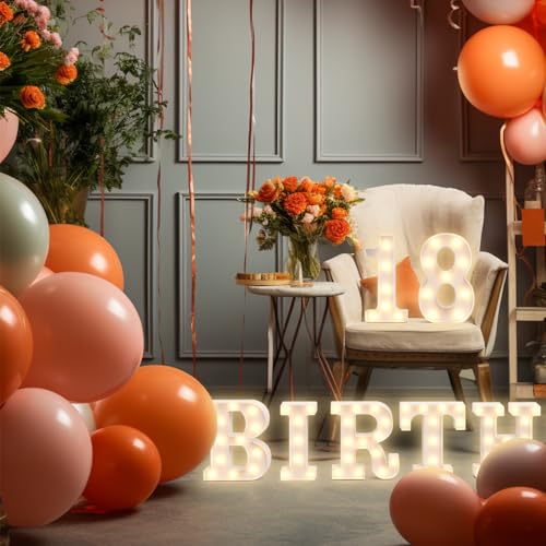 Image of Hoosmoon Number Lights Decorative Signage, Plastic 6, Neon, Modern, Indoor, Battery Powered, for Party Decoration