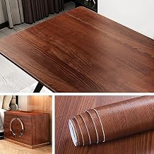 Livelynine 24X197 Natural Teak Wood Contact Paper for Countertops Waterproof Peel and Stick Countertop Wallpaper Self Adhesive Vinyl Wrap Solid Wood Countertop Contact Paper Kitchen Cabinet Covers