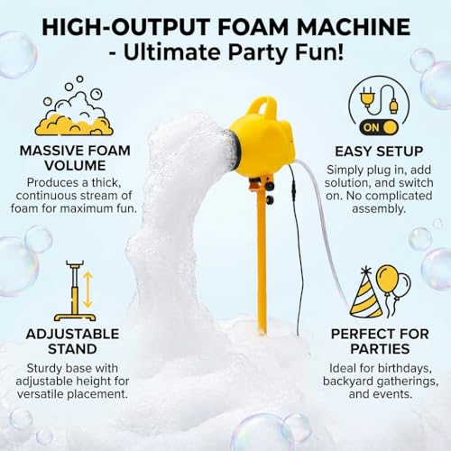 Máquina de espuma PILIN amarilla 800W para fiesta miniatura 3