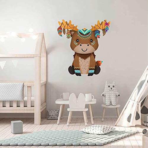 Gadgets Wrap Wall Decals Jungle Forest Animals Sticker Protoss Tribe Style for Kids Room Nursery Home