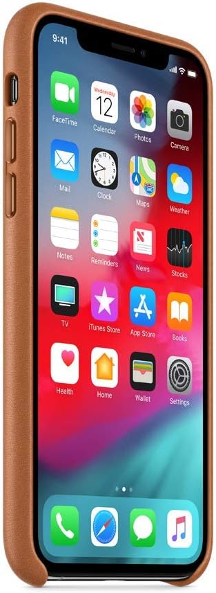 Apple iPhone Xs Leather Case - Saddle Brown