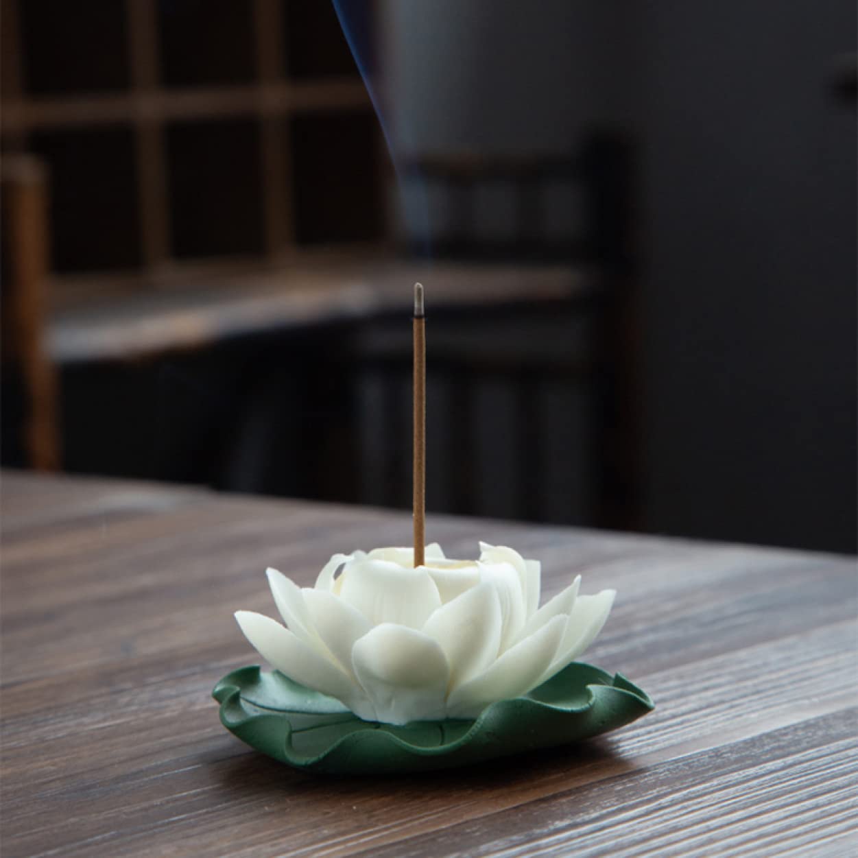 Amazon.co.jp: お香立 線香立て 香炉 蓮の花 贈り物 F プレゼント