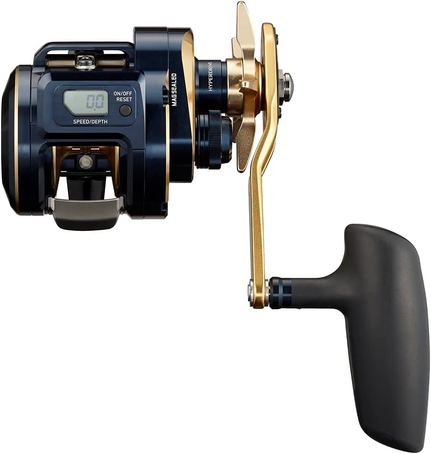 Daiwa 21 Saltiga IC 300H-SJ Fishing Reel, top view
