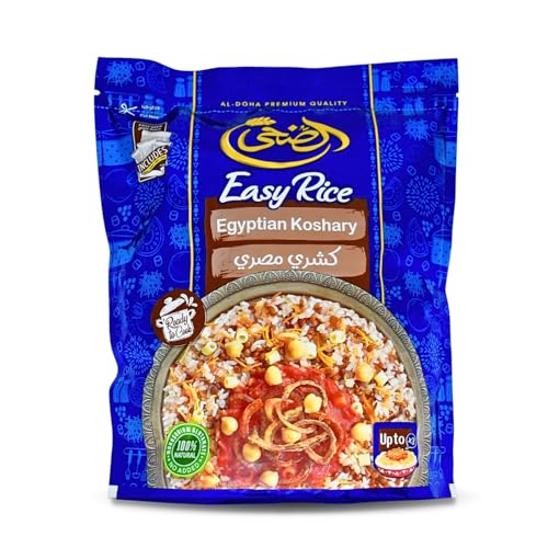 Al Doha Egyptian Koshary Easy Rice Dried Kushary Dry Kushari Natural Koshari Doha Dish Egypt Pure Herbal Spice Herbs Herb Spices Kosher Halal (1 Pack = 12.70 oz / 360 gm) كشري مصرى حلال