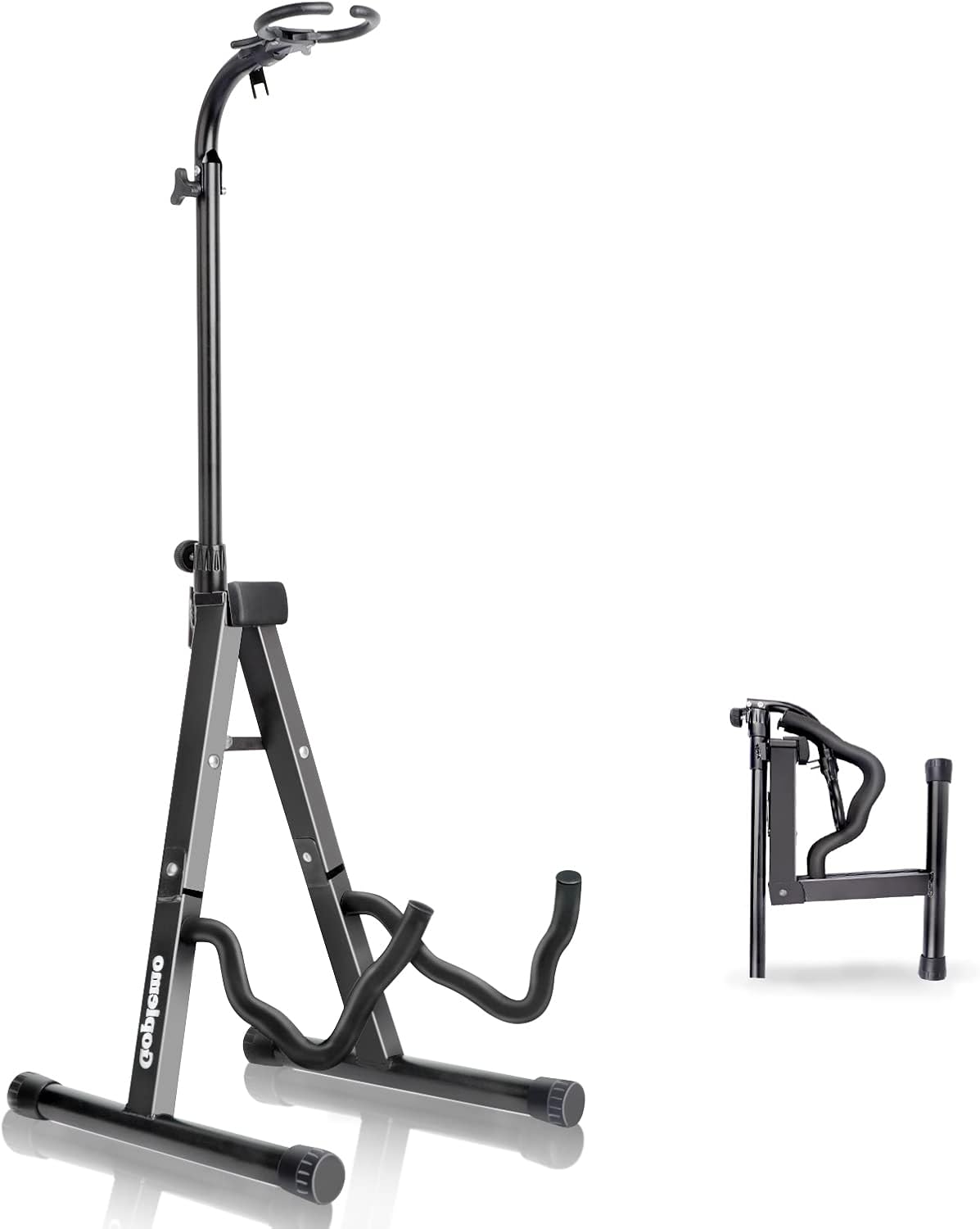 Acoustic Guitar Stand Floor Folding A frame with Secure Lock Upgrade Adjustable Holder Classical Electric Bass Guitar Ukelele Violin Accessories