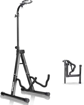 Acoustic Guitar Stand Floor Folding A frame with Secure Lock Upgrade Adjustable Holder Classical Electric Bass Guitar Ukelele Violin Accessories