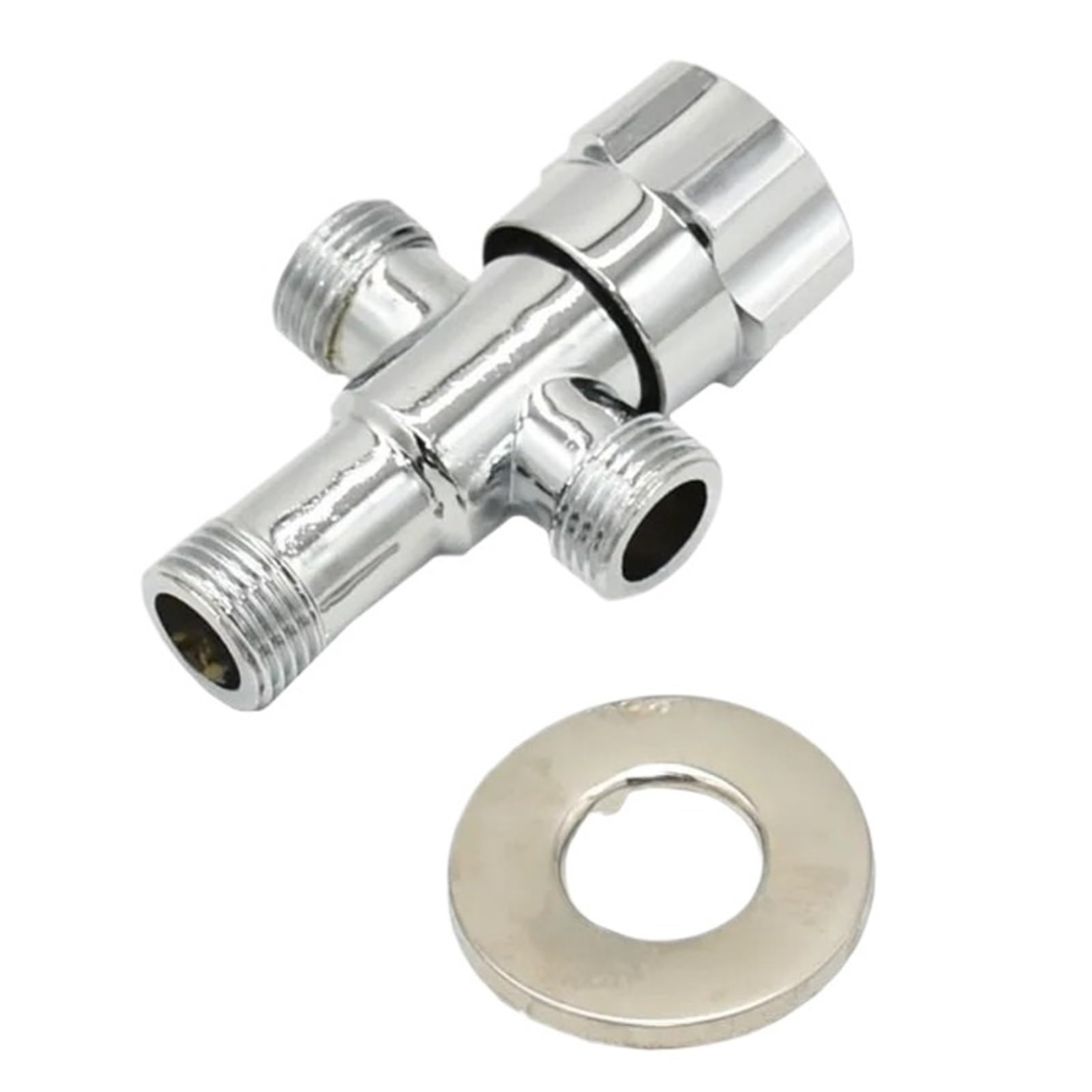 Robinet de jardin en laiton massif 1/2 pouce avec valve robuste double voie anti-corrosion durable