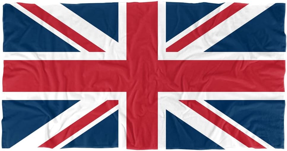 LOGOVISION Union Jack Beach Towel, 30"x60", Beach Towel