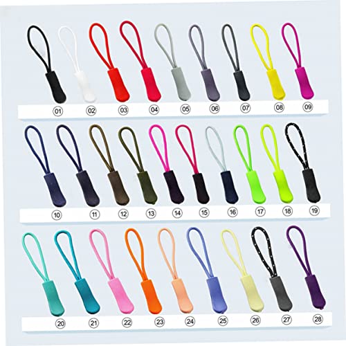 ADOCARN 35 Pçs Cordão De Zíper Para Bagagem Bolsas Cordão De Zíper Jaquetas Puxadores De Zíper Cabo