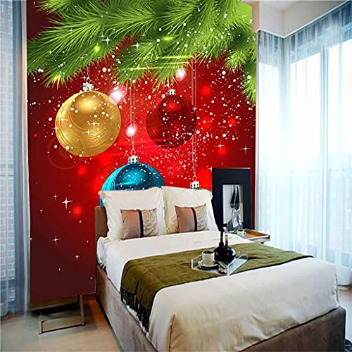 Papier Peint Panoramique Grand Format sans Colle Noël 3D