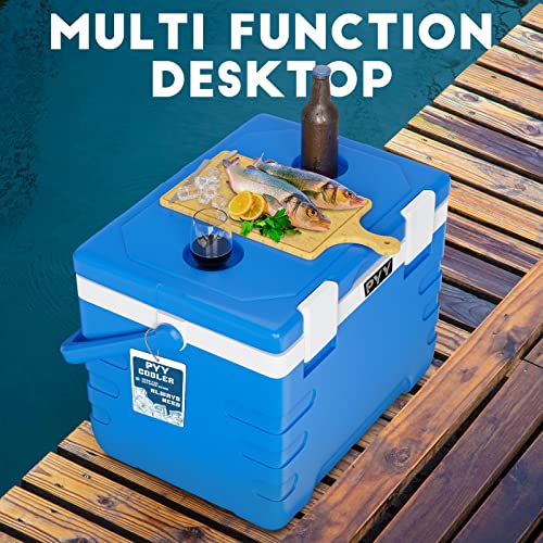Pyy 35Qt Camping Coolers, Ice Chest With Carry Handle, Insulated Portable Ice Chest Box For Drink, Beverage, Beach, Camping, Picnic, Fishing, Boat, Barbecue #TOP3