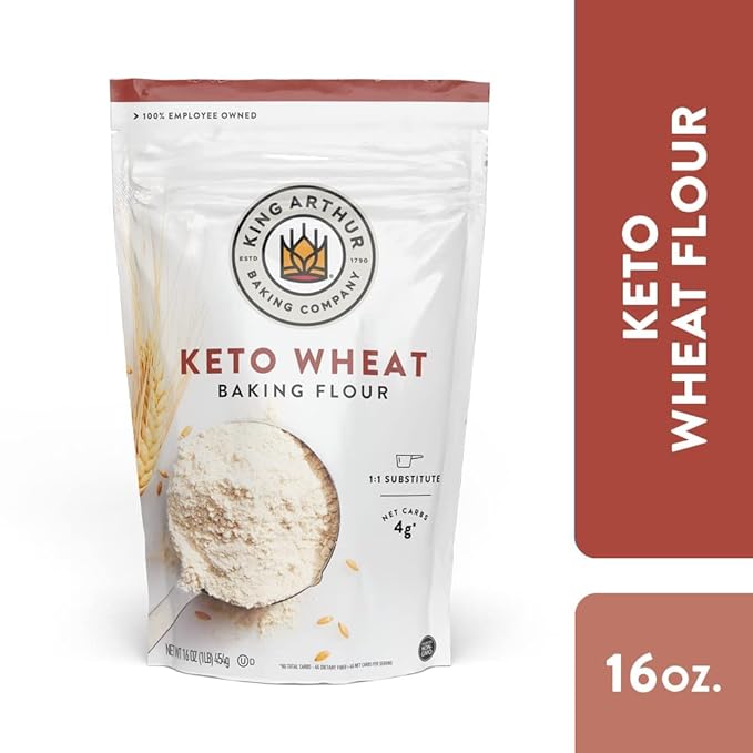 Harina para Hornear Keto Wheat King Arthur, Sustituto 1:1, 1 lb miniatura 3