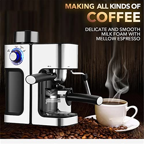 Generic Macchina da caffè 0.25L 5bar Macchina for caffè Espresso Macchina da caffè Costruito in Formato Latte Foam Semi… - immagine 3