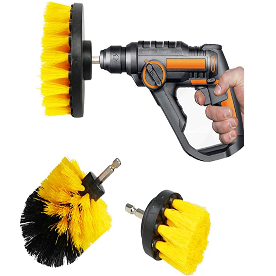 Buy Drill Brush All Purpose Cleaner Scrubbing Brushes for Bathroom