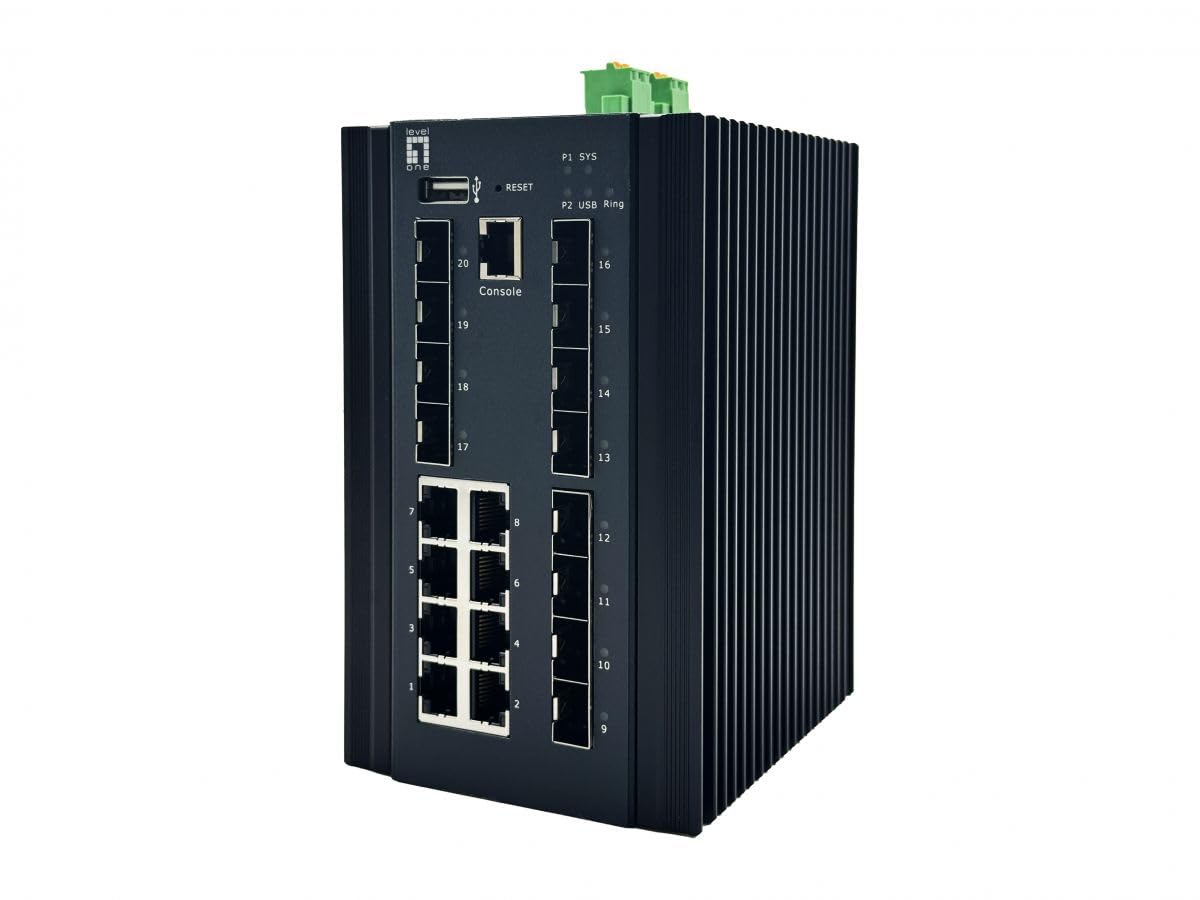 LevelOne Switch 20x GE IGU-2072 8X 1GbE, 8X 2.5GbE SFP