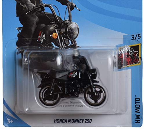 Hot Wheels Moto Series 3/5 Honda Monkey Z50 115/250, Black - image 2