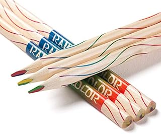 ThEast 10 Piece Rainbow Coloured Pencils, 4 Color in 1 Pencils for Kids, Assorted Colours for Drawing Colouring Sketching Pencils For Drawing Stationery, Bulk, Pre-sharpened,Simple Box Packaging
