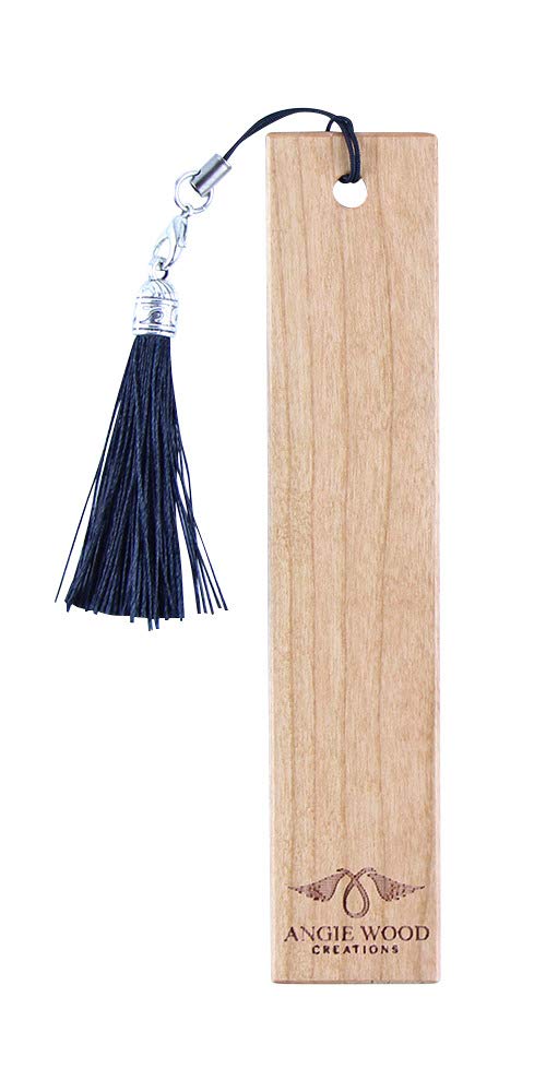 Angie Wooden Bookmark | Handmade Cherry Wood Bookmark |Finely Crafted Durable Bookmark | Eco-Friendly Wood Bookmark