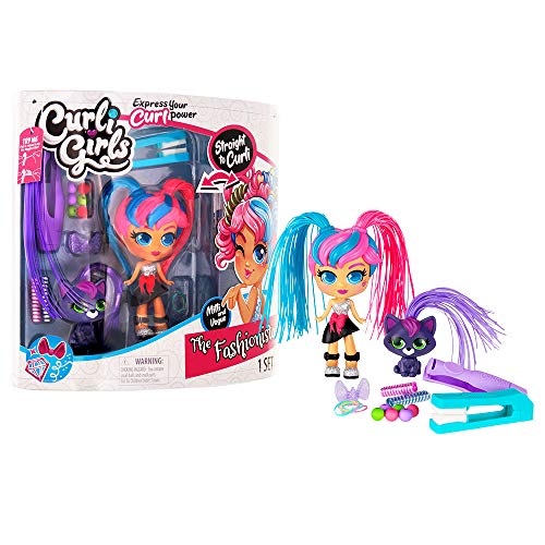 Muñeca Basic Fun CurliGirls Milli Fashionista con accesorios miniatura 1