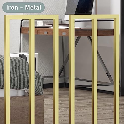 Balustres dorés en fer de 95 cm pour garde-corps d'intérieur avec vis