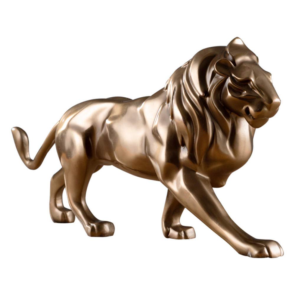 Amazon.co.jp: 家の装飾用の彫像 置物 クリエイティブ 銅 ライオン