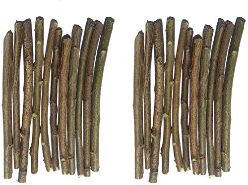 Indian Ayurvedic Natural Organic Neem Datun Toothbrush Nim Tree Twigs Chew Sticks for Brushing Teeth Removes Bad Breath, Relieve Tooth Ache (Pack of 20)