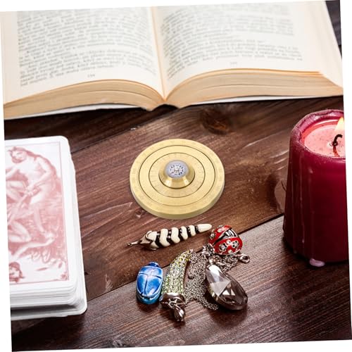 Brújula portátil china Feng Shui Bagua metal cobre miniatura 5