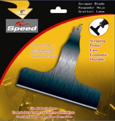 6" Soft Material Reciprocating Saw Scraper