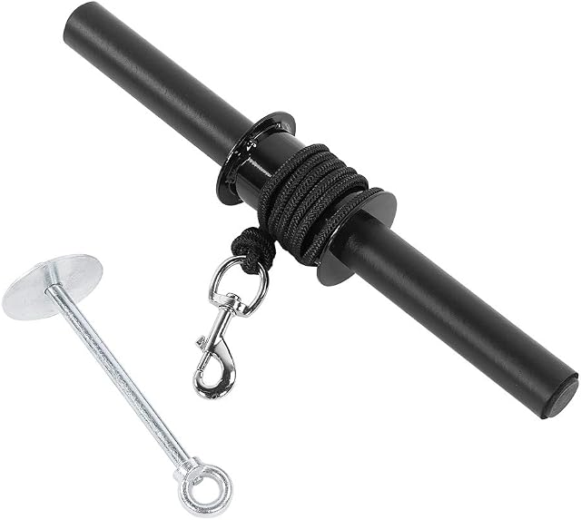 Forearm Wrist Roller Gym Wrist Curl Exerciser Trainer Forearm Blaster and Hand Strength Grip Training Exerciser with Anti-Slip Foam Handles for Home Gym Fitness Muscles Workout