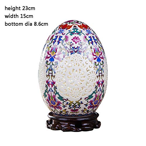 Fashion158 Jingdezhen porcelanowy wazon dekoracyjne ozdoby wydrążone szczęśliwe jajka rękodzieło meble salon akcesoria prezenty