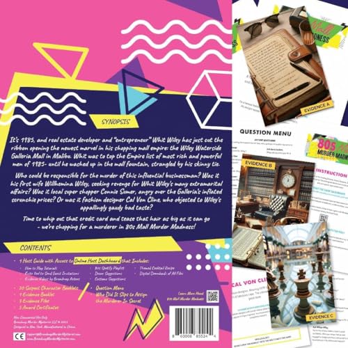 80s Mall Murder Madness | 1980s Murder Mystery Game | Interactive Detective Dinner Party Game | Cold Case Files Game, Play Detective in Unsolved Mysteries, Halloween Board Game | 4-20 Players - Image 2