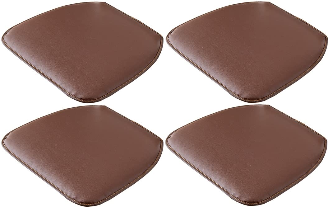 (Satz Von 1/2/4) Hufeisen-Stuhlkissen/Sitzkissen Aus Leder, Strapazierfähige, Weiche Kissen, rutschfeste Polster Für Esszimmer-Küchenstühle Mit Maschinenwaschbarem Bezug