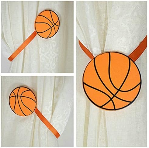 EleCharm Unique Basketball Children's Room Curtain Tieback Holder Magnetic Tie Back