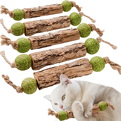 Silvervine-Sticks-Catnip-Toys-for-Cats-5-Pack-Interactive-Indoor-Cat-Toy-for-Teeth-Cleaning-Natural-Matatabi-Chew-Treat-for-Aggressive-Chewers Silvervine Sticks Catnip Toys for Cats, 5 Pack, Interactive Indoor Cat Toy for Teeth Cleaning, Natural Matatabi Chew Treat for Aggressive Chewers - Image 1