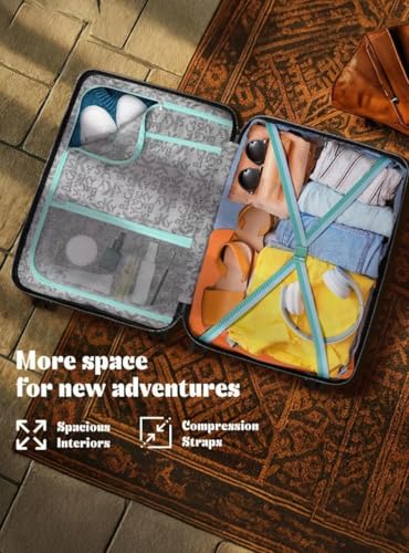 Image of Skybags Bohemia Polypropylene Set of 3, Cabin and Check-in Luggage with TSA Lock, 8 Wheel, Chrome Zipper, Spacious Zipper with 5 Years International Warranty, Black