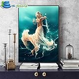 DIY 5D Diamond Painting by Number Kits, Crystal Rhinestone Diamond Embroidery Paintings Pictures Art