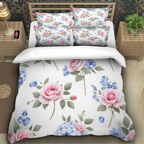 Housse de Couette Cygnes Romantiques King en Microfibre Premium 3D