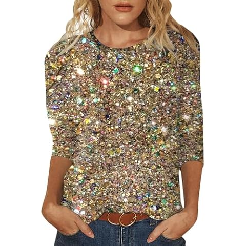 Tee Shirt Femme Paillettes Generic Cover