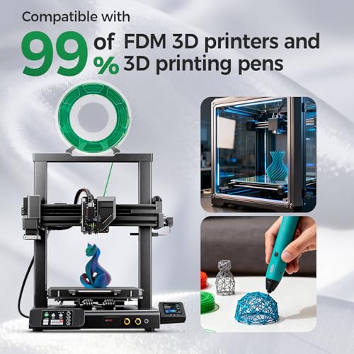 Arrange Lines Silk PLA 3D Printer Filament Bundle, 1.75mm PLA Filament for Most FDM 3D Printer,Dual Color 3D Printing Filament for DIY, Art, Modeling, 200g x 4 Spools — view 4