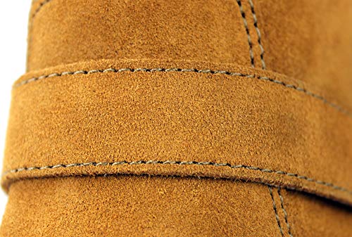 Osstone Dress Boot For Men Leather Chukka Designer Boots Casual Heel Shoes Zipper-Up Oz-Jy002-Yellow-11.5 thumb #6