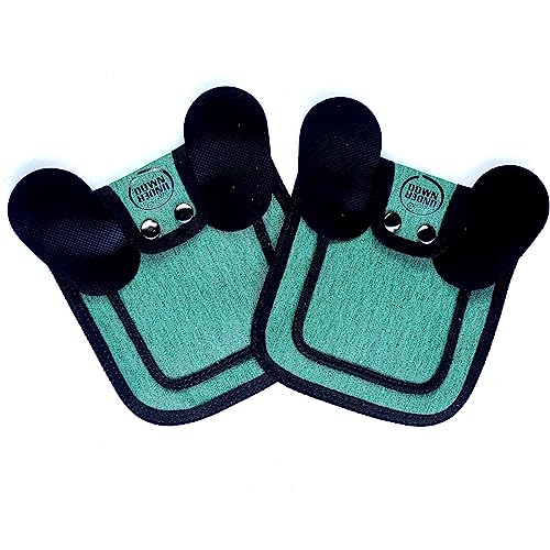 DOWN UNDER OUTDOORS 2 Pack Small Chicken Saddles for Bantams and Young Birds, Includes Shoulder Covers (Teal)