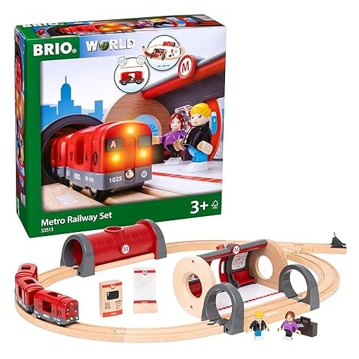 BRIO World 33513 Metro Bahn Set - Empfohlen ab 3 Jahren