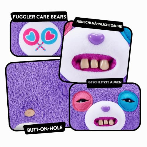 Fuggler Glücksbärchis 23 cm Plüschtier (Share Bear) von ZURU – Funny Ugly Monster Kuscheltier mit menschenähnlichen Zähnen… – Ansicht 8