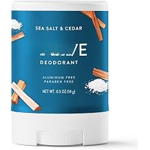 Generic Aluminum Free Travel Size Mini Deodorant - Coconut & Vanilla, Cucumber and Mint, Sea Salt and Cedar - 0.5oz Sea Salt and Cedar