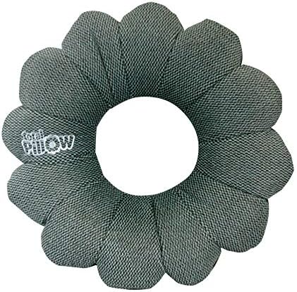Total Pillow Microbead Portable Pillow - Exclusive Designer Collection - Use at Home or On The Go To Support Your Neck, Back and Knees - Classic Slate