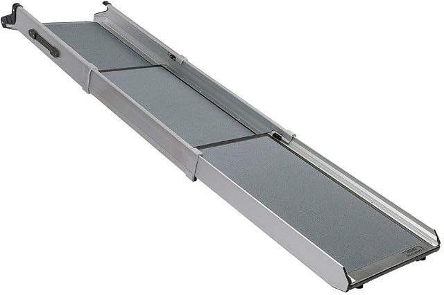 PetSafe Happy Ride Compact Telescoping Dog Ramp - Portable Lightweight Pet Ramp - Great for Cars, Trucks and 4X4s - Durable Aluminium Frame Supports up to 140 kg - High-Traction Surface Design